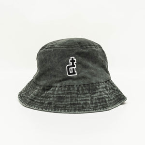 OG LOGO MOSS GREEN ACID WASHED BUCKET HAT