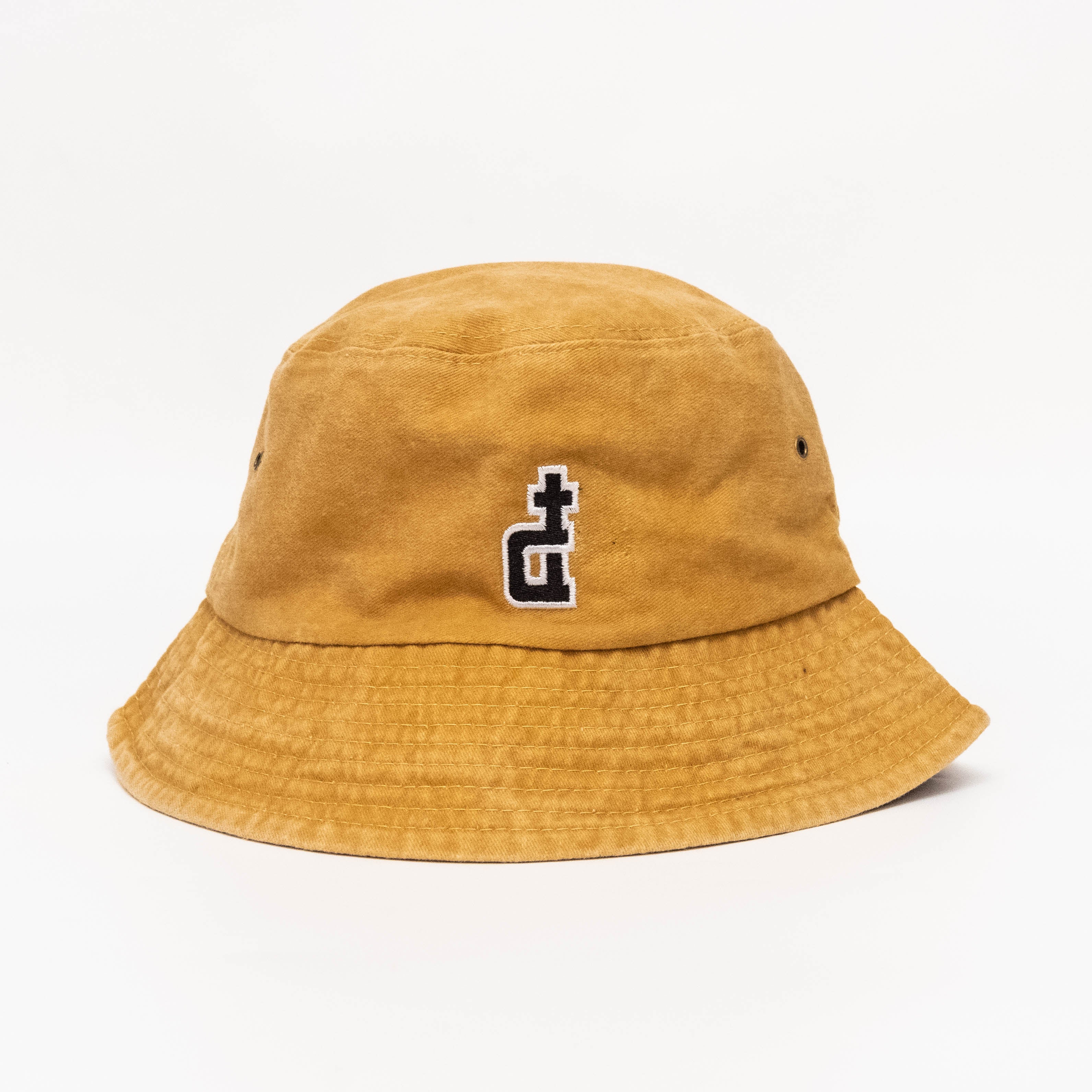 OG LOGO YELLOW ACID WASHED BUCKET HAT