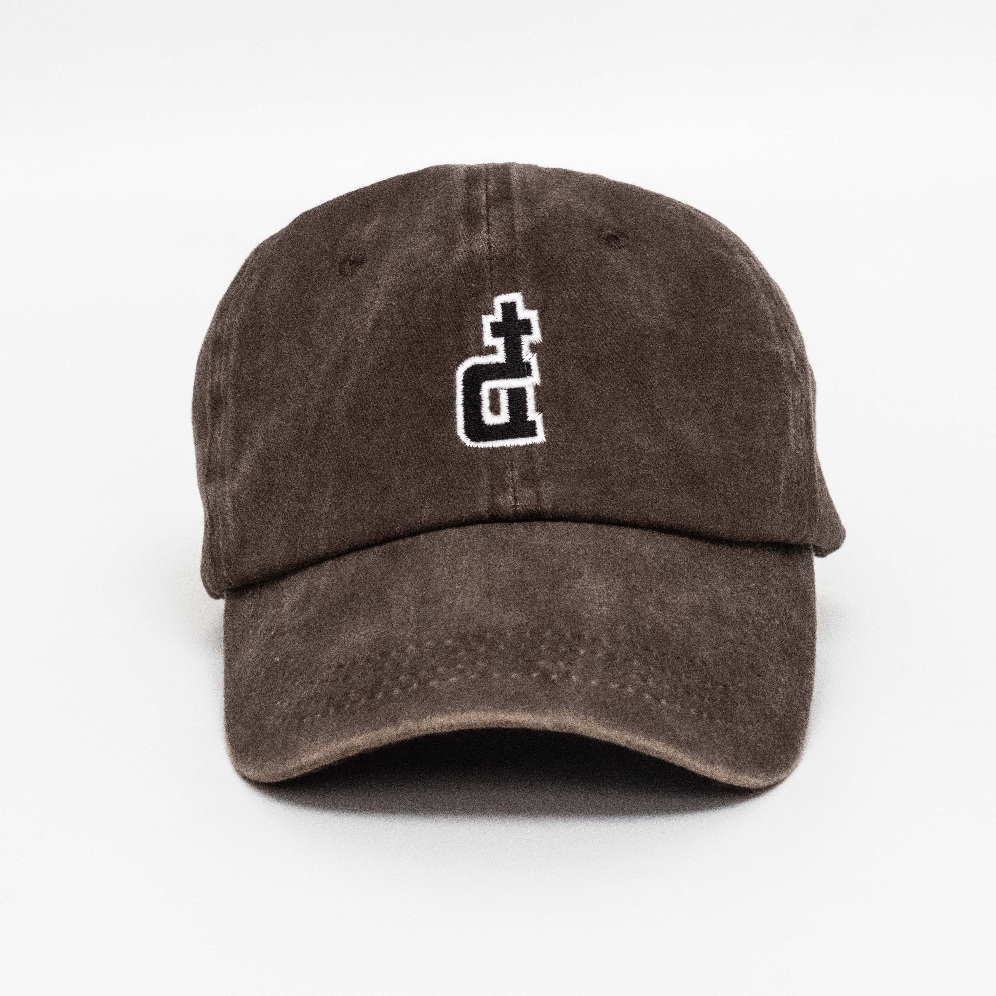 OG LOGO ACID WASHED DAD CAP BROWN