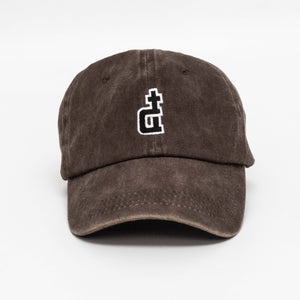 OG LOGO ACID WASHED DAD CAP BROWN