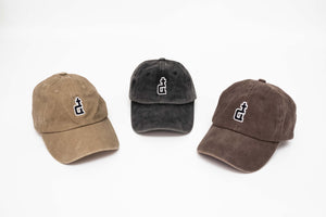 OG LOGO ACID WASHED DAD CAP BLACK