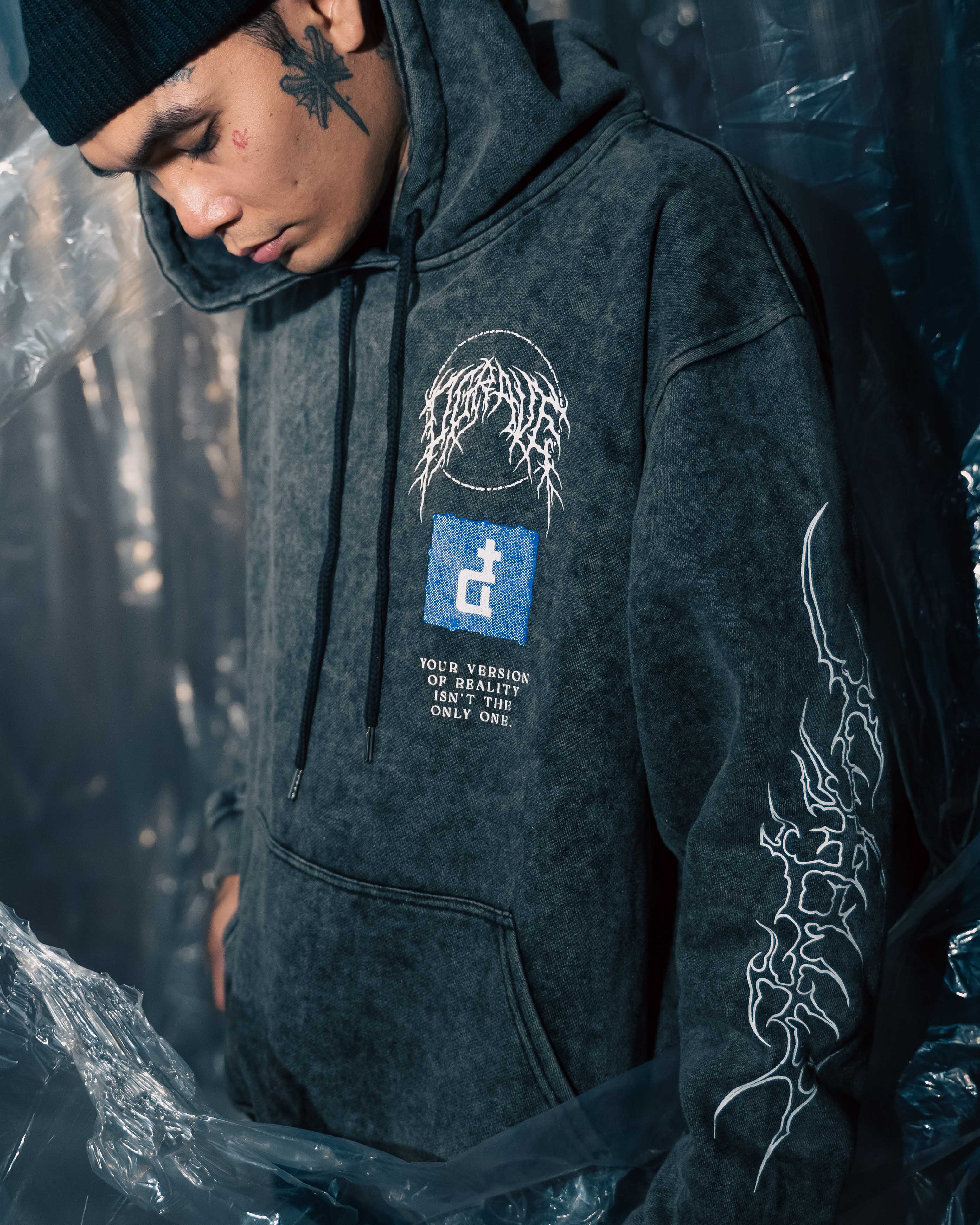 ALTERED BLACK HOODIE