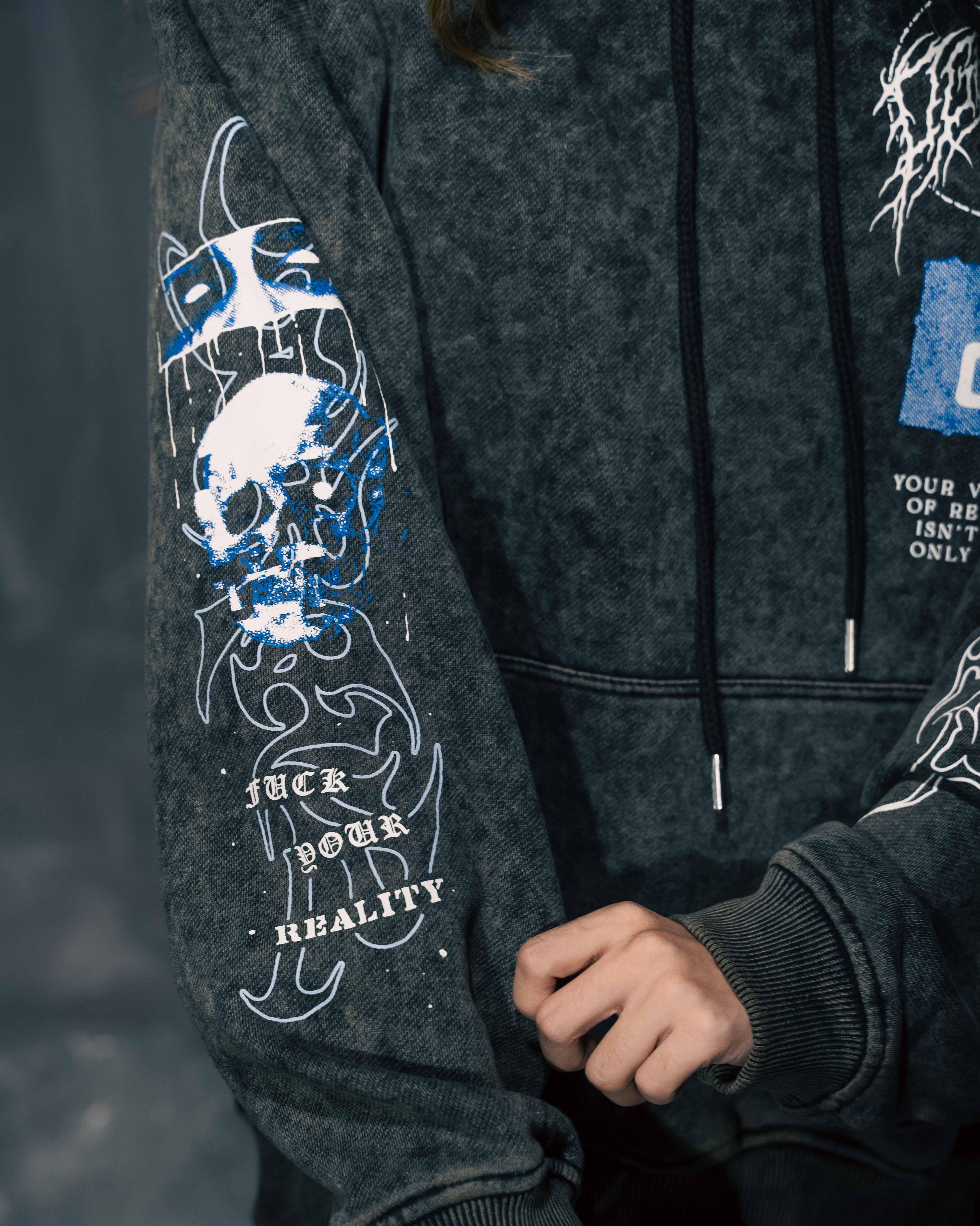ALTERED BLACK HOODIE
