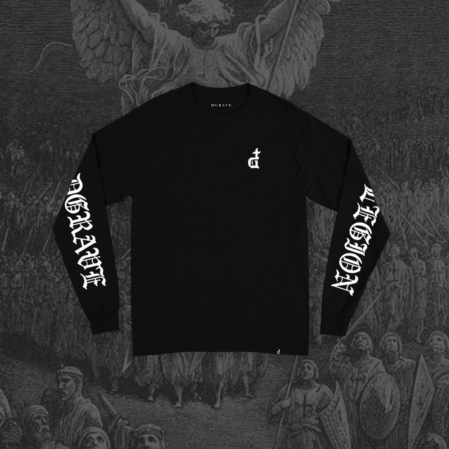 OG LOGO BLACKLETTER BLACK LONGSLEEVES