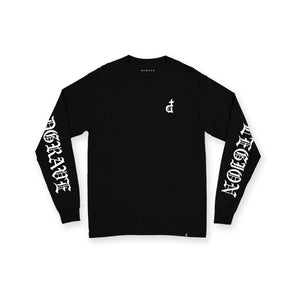 OG LOGO BLACKLETTER BLACK LONGSLEEVES