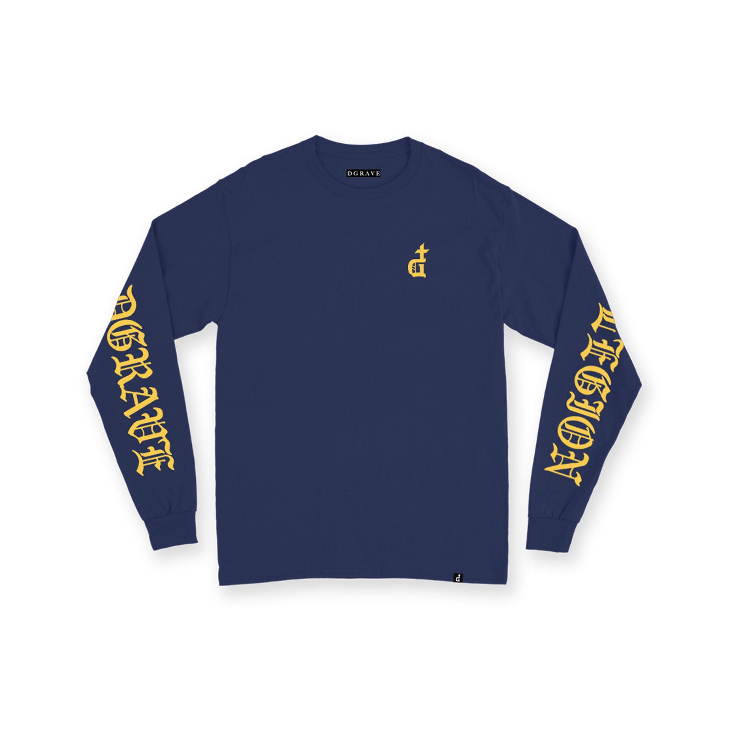 OG LOGO BLACKLETTER SPACE BLUE LONGSLEEVES