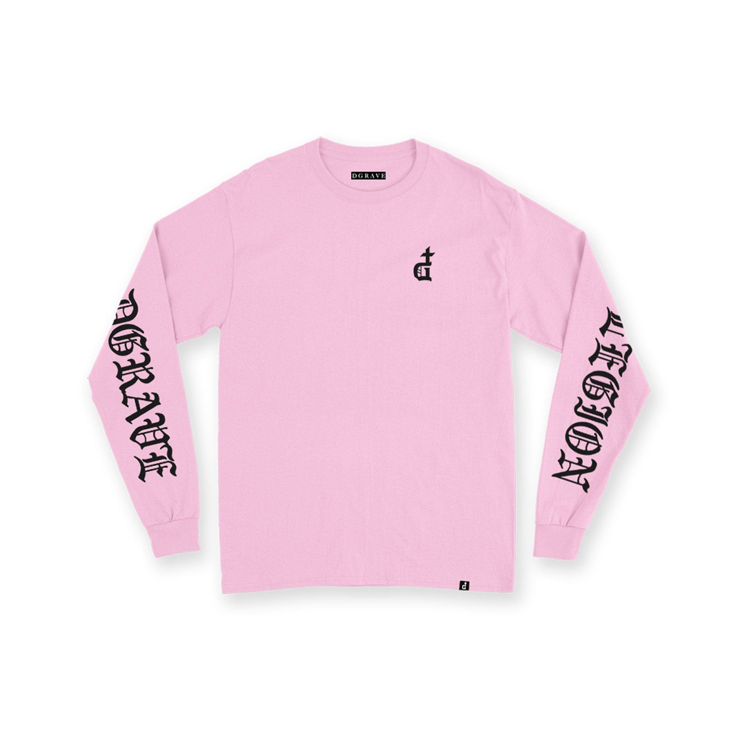 OG LOGO BLACKLETTER SKY PINK LONGSLEEVES