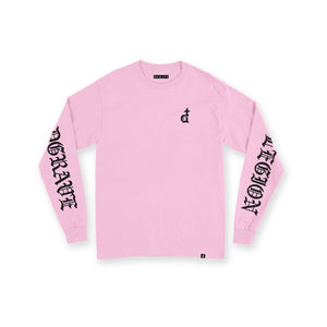 OG LOGO BLACKLETTER SKY PINK LONGSLEEVES