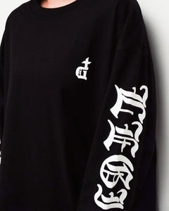 OG LOGO BLACKLETTER BLACK LONGSLEEVES