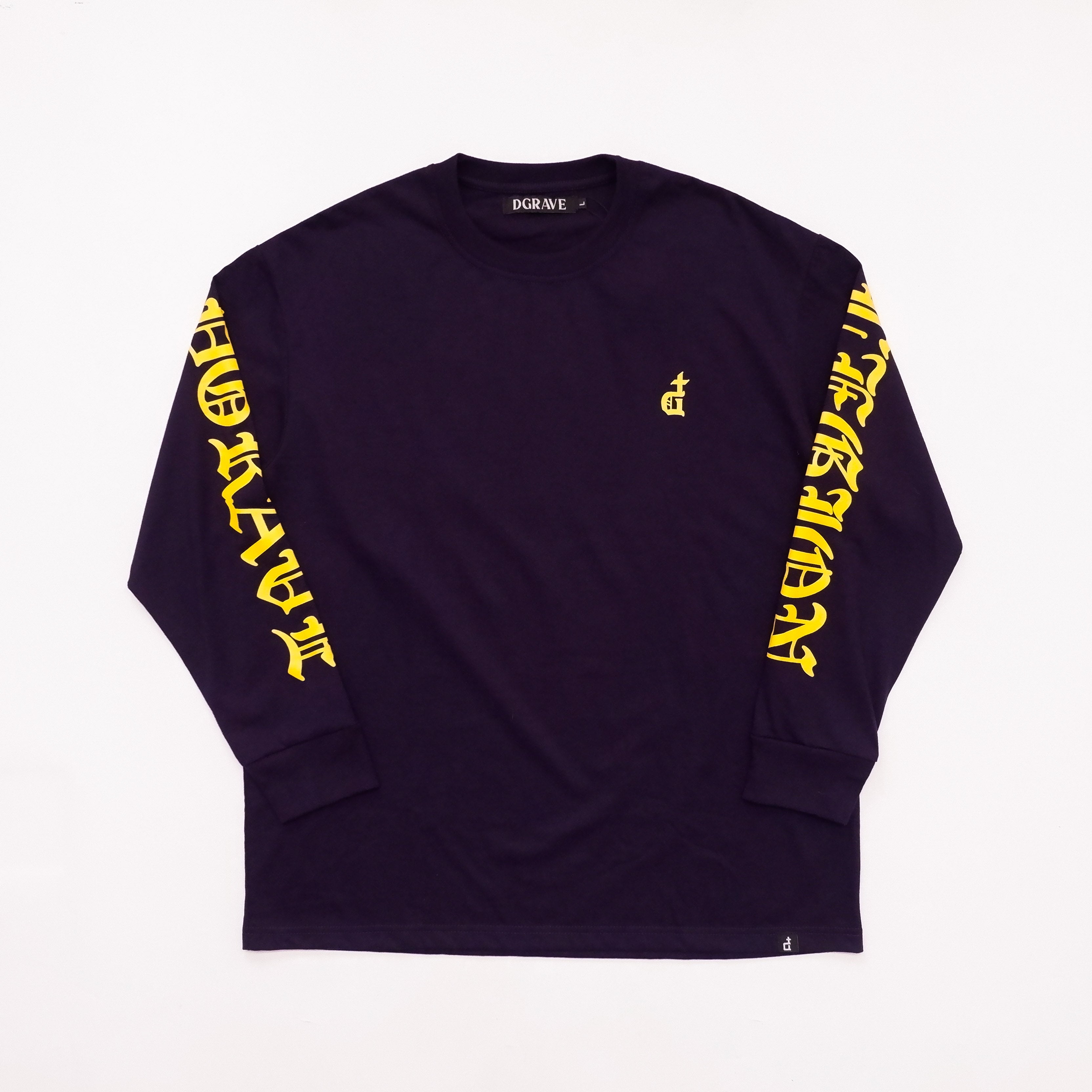 OG LOGO BLACKLETTER SPACE BLUE LONGSLEEVES