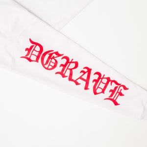 OG LOGO BLACKLETTER WHITE LONGSLEEVES
