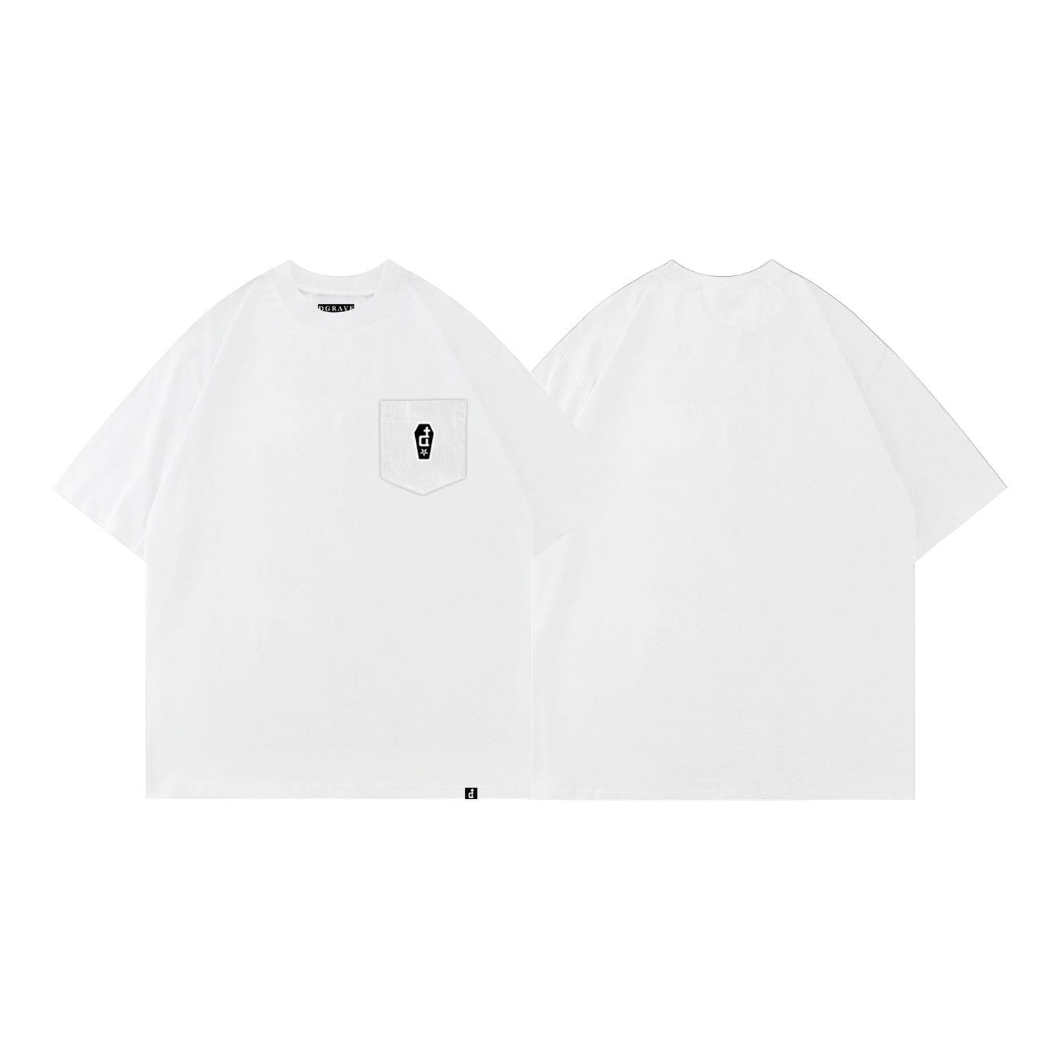 CASKET LABEL POCKET SERIES WHITE
