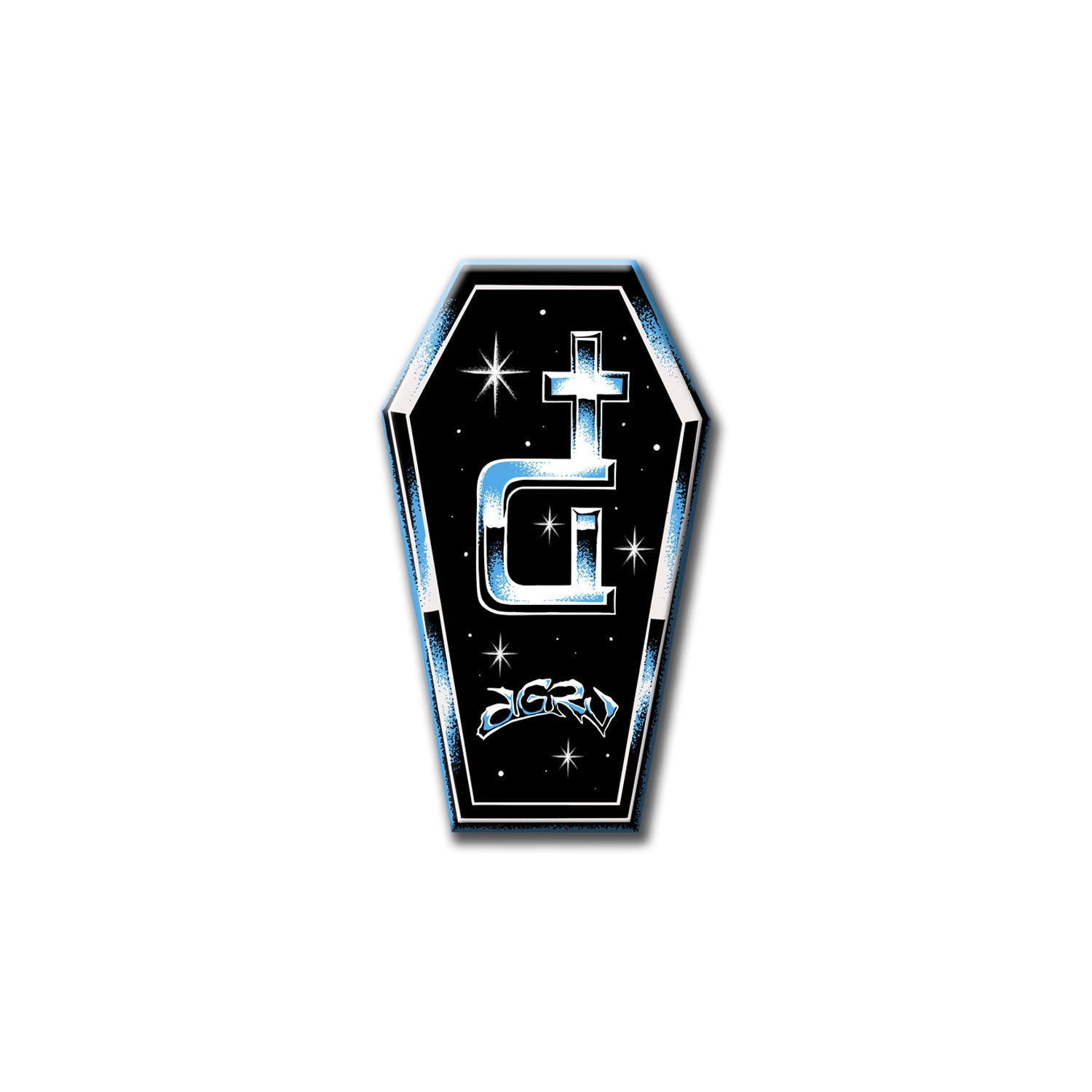 GRAVE CAST MAGNET