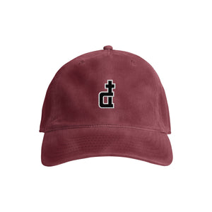 OG LOGO ACID WASHED DAD CAP MAROON