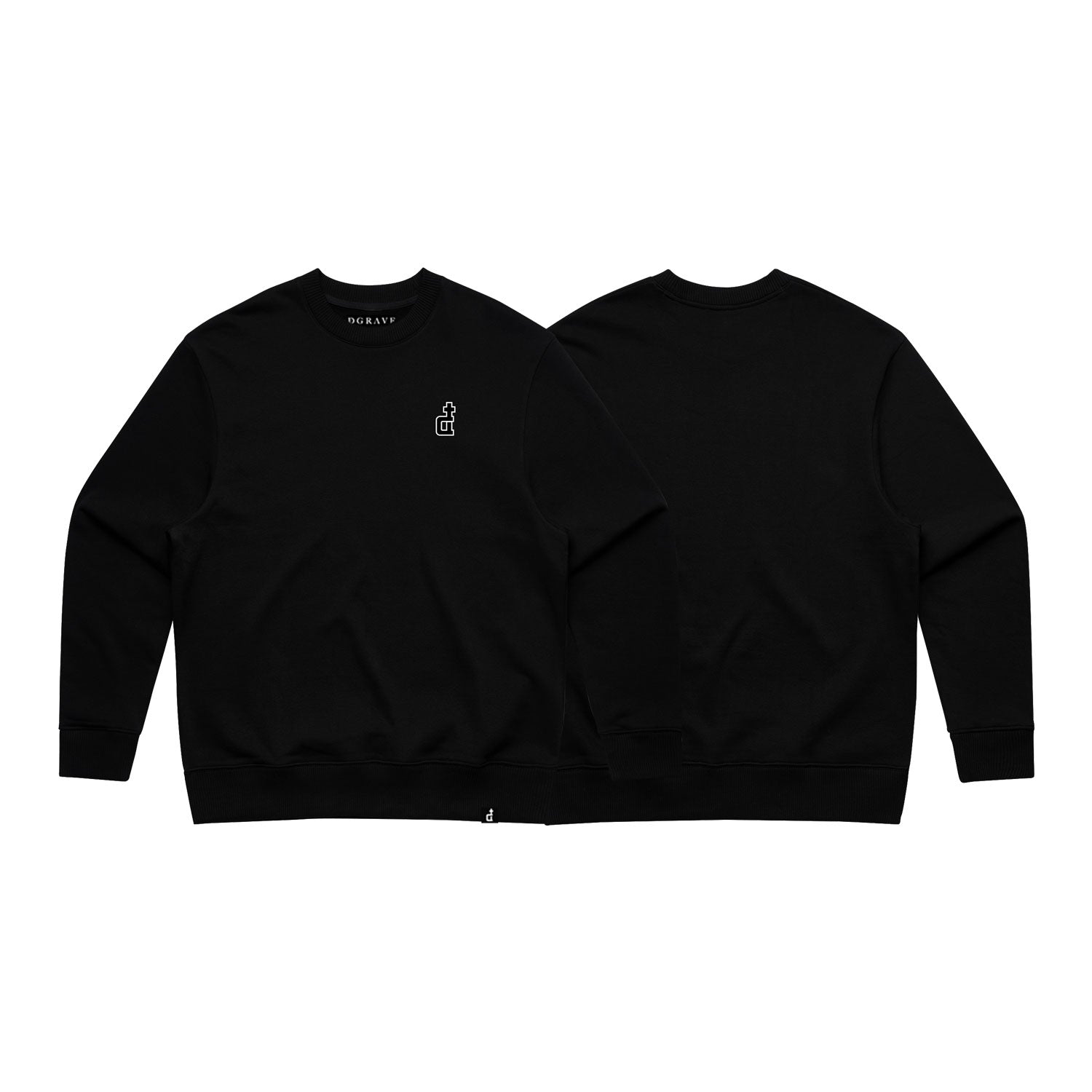 OG LOGO BLACK CREWNECK