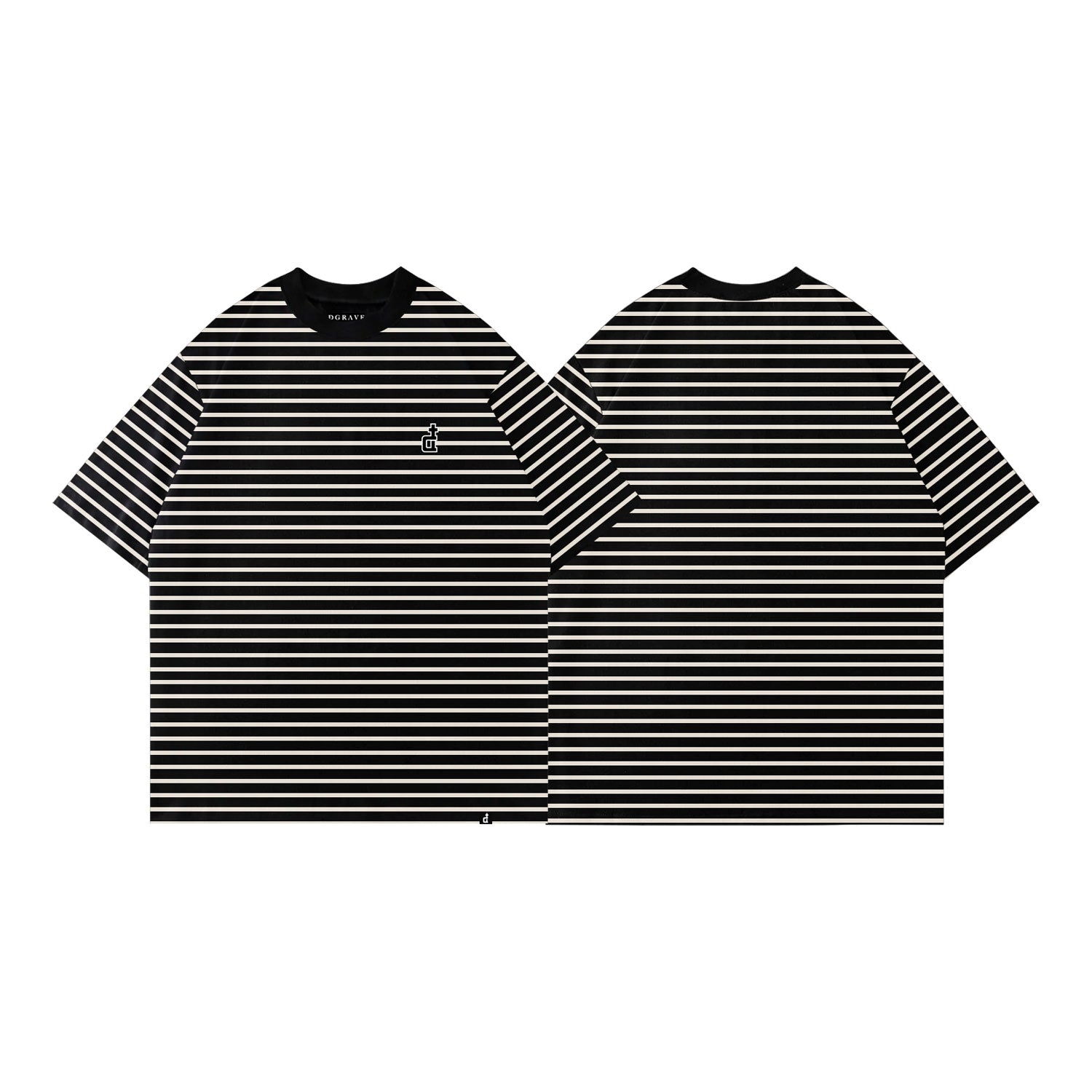 OG LOGO BLACK & IVORY STRIPES 24