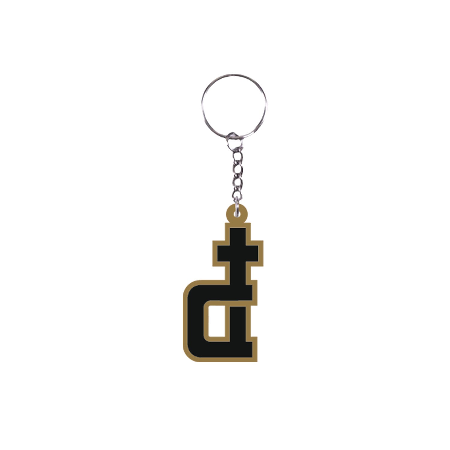 OG LOGO BLACK BROWN RUBBER KEYCHAIN