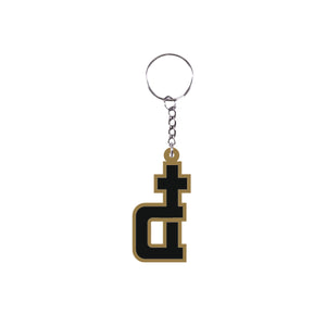OG LOGO BLACK BROWN RUBBER KEYCHAIN