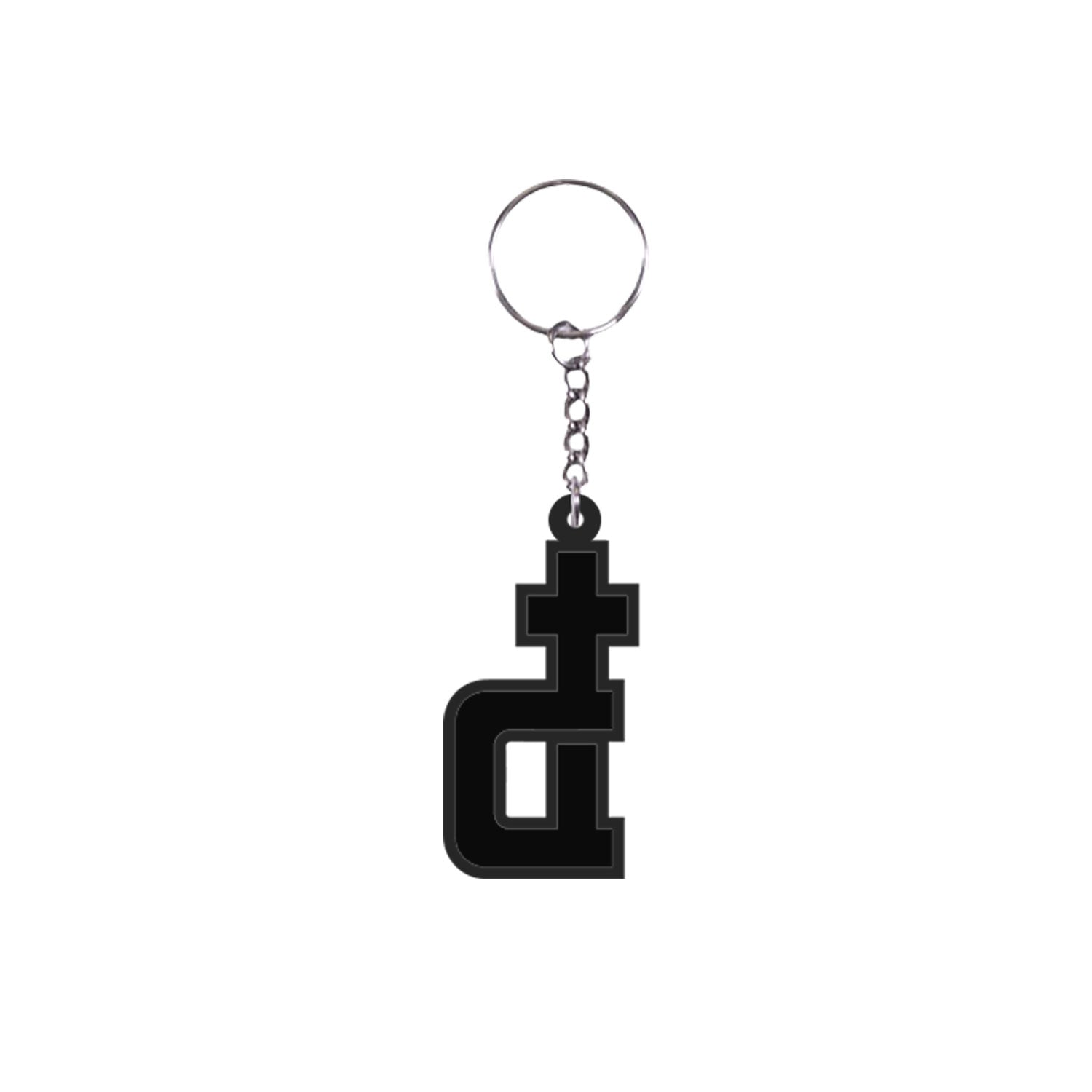 OG LOGO BLACK RUBBER KEYCHAIN