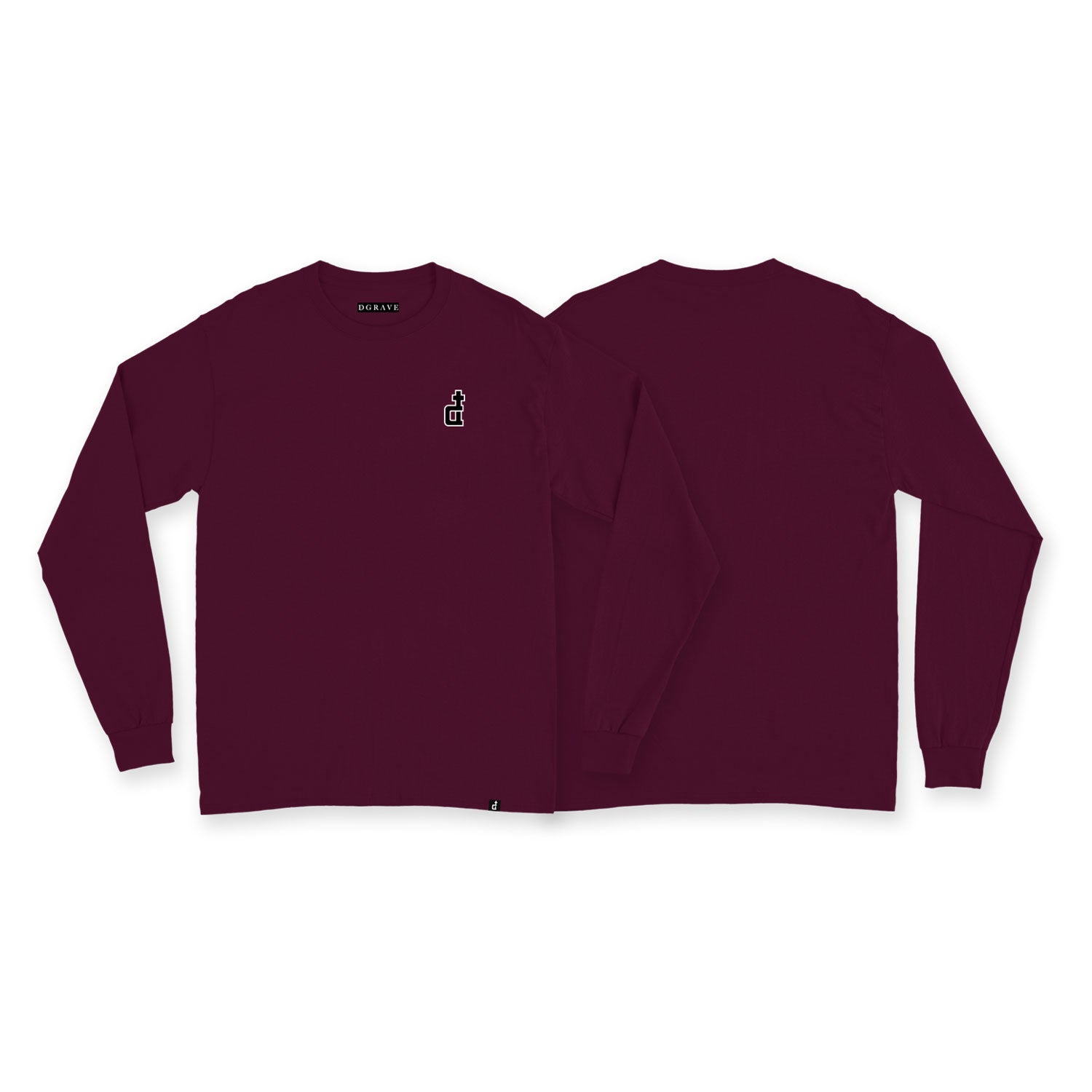 OG LOGO LONGSLEEVES MAHOGANY MAROON