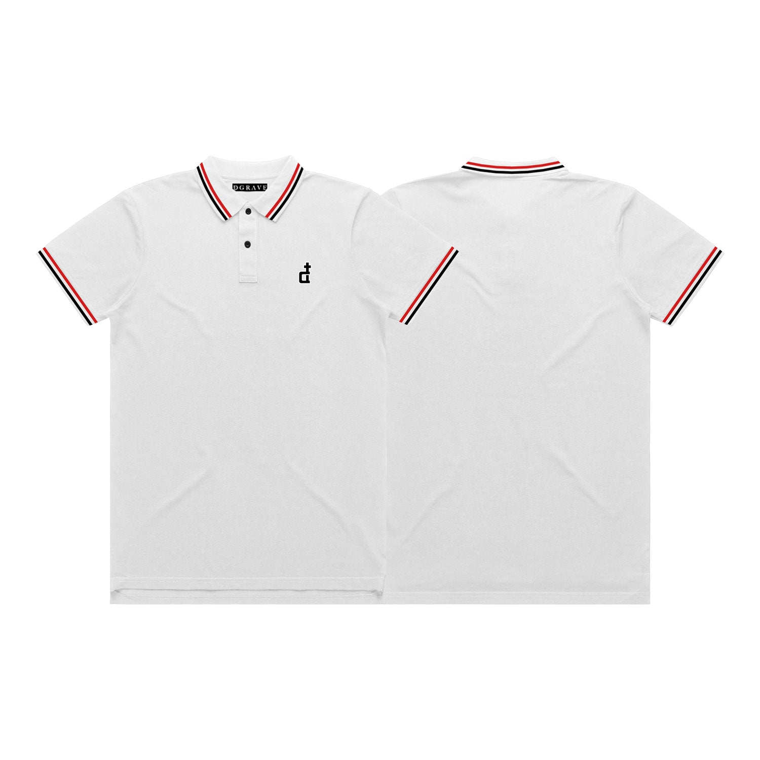 PAIRED STROKES POLO SHIRT WHITE