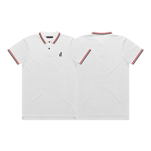 PAIRED STROKES POLO SHIRT WHITE