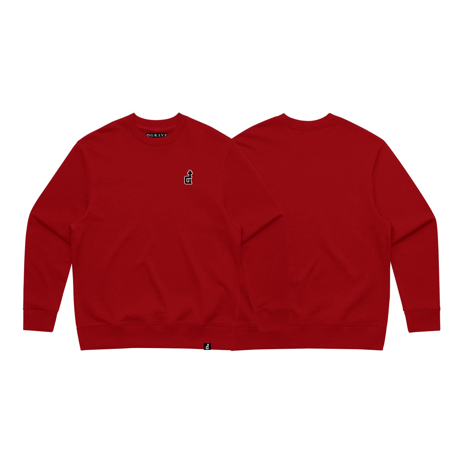 OG LOGO RED CREWNECK
