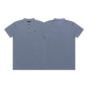 OG LOGO POLO SHIRT STONE GRAY