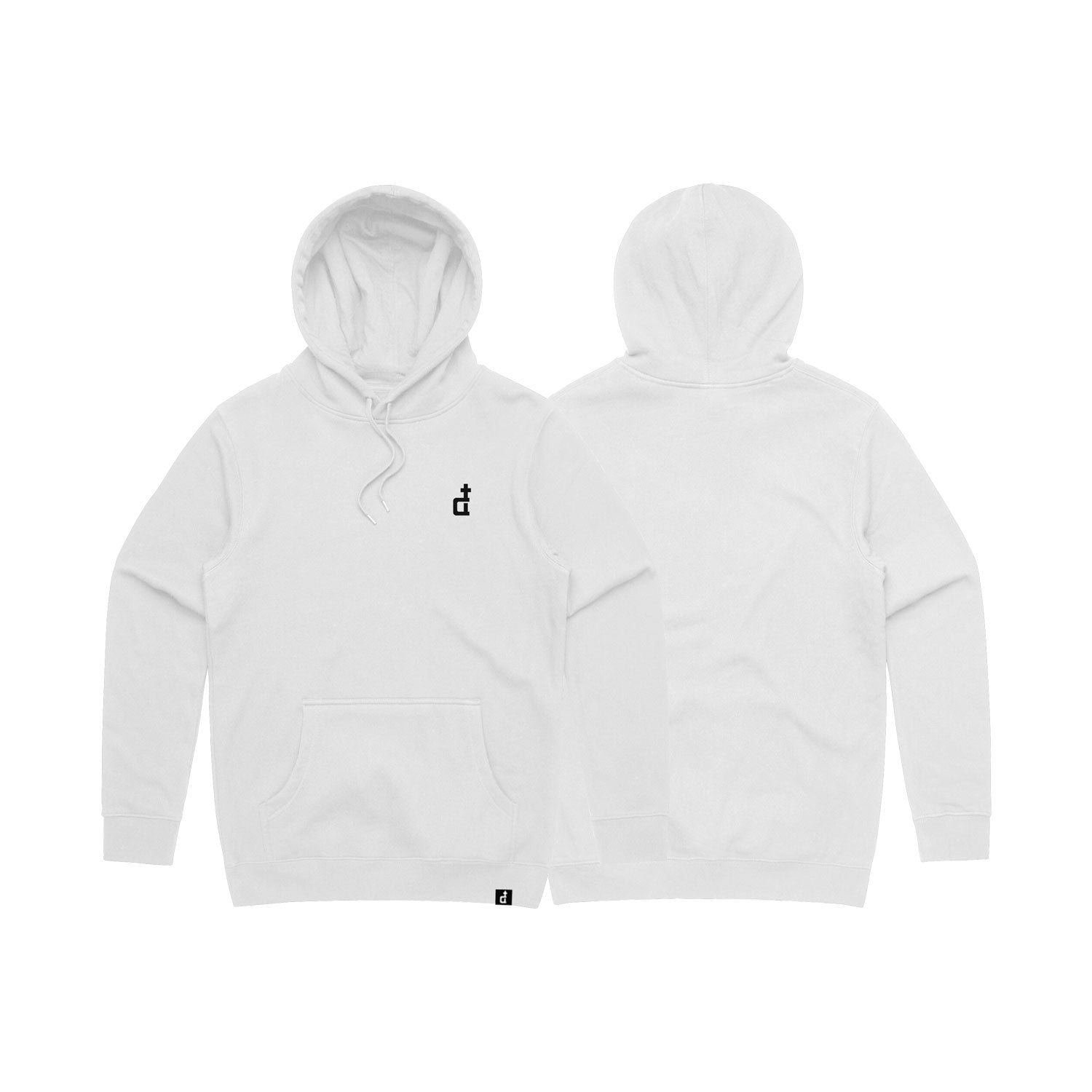 OG LOGO HOODIE WHITE