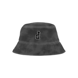 OG LOGO BLACK ACID WASHED BUCKET HAT