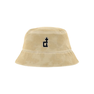OG LOGO KHAKI ACID WASHED BUCKET HAT