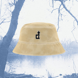 OG LOGO KHAKI ACID WASHED BUCKET HAT