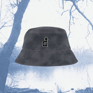 OG LOGO GRAY ACID WASHED BUCKET HAT