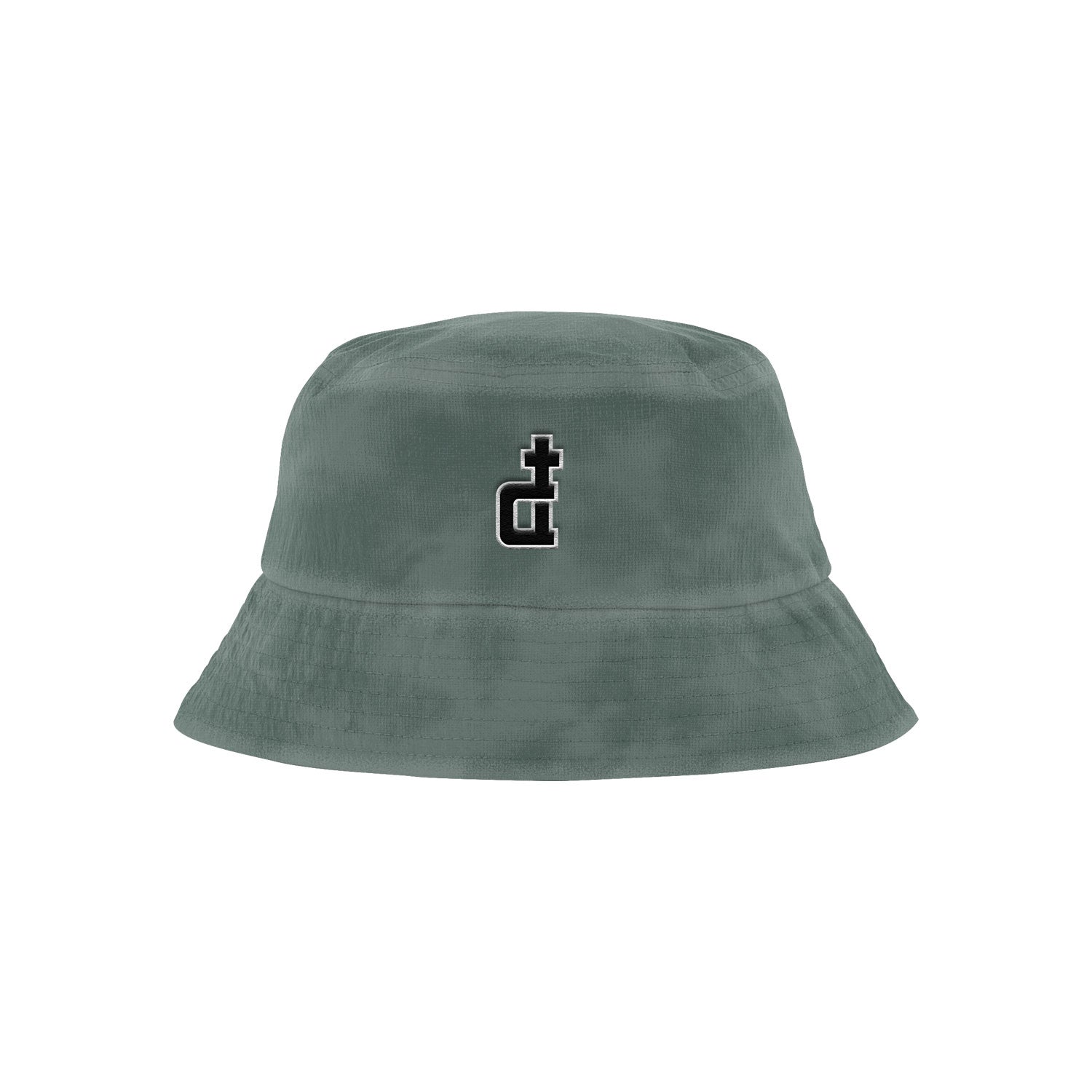 OG LOGO MOSS GREEN ACID WASHED BUCKET HAT
