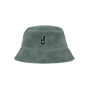 OG LOGO MOSS GREEN ACID WASHED BUCKET HAT