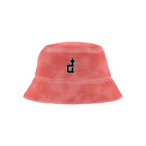 OG LOGO ORANGE ACID WASHED BUCKET HAT
