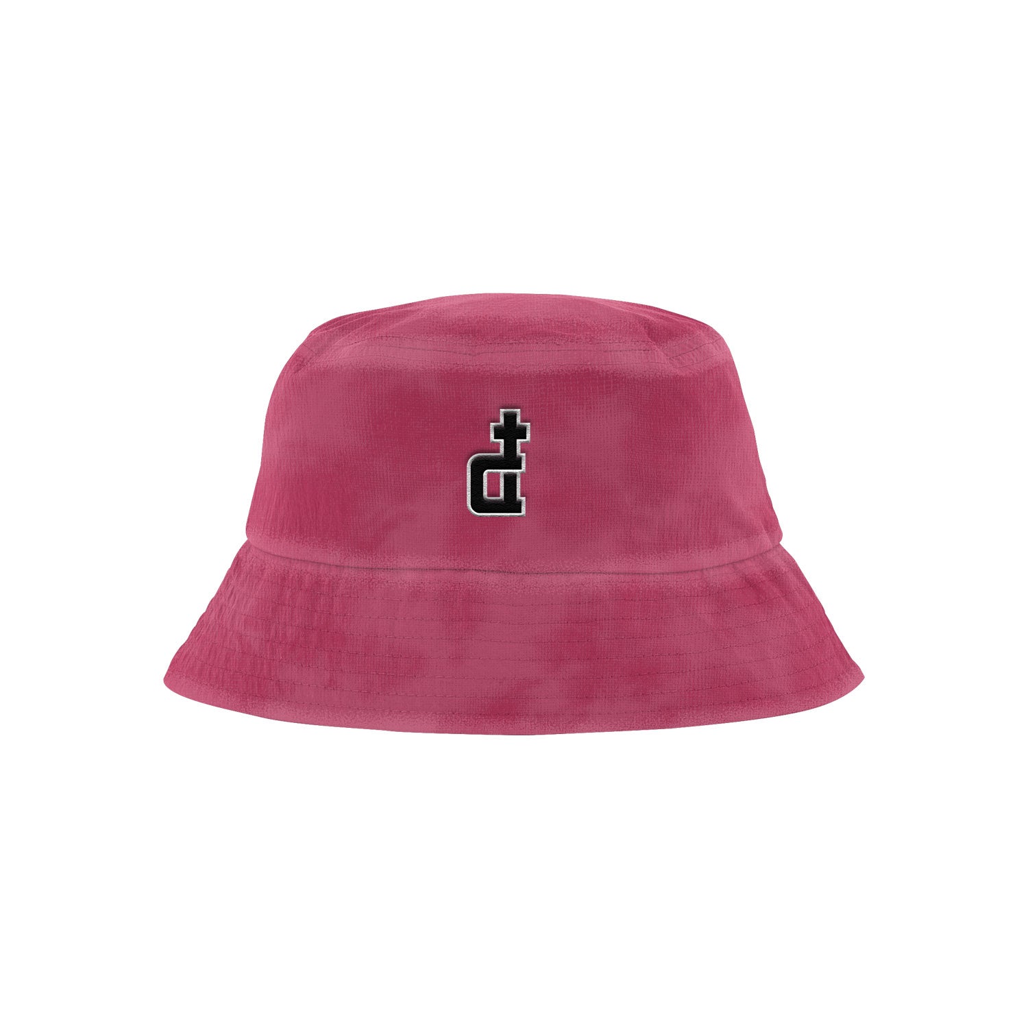 OG LOGO RED ACID WASHED BUCKET HAT