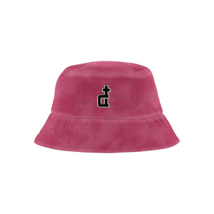 OG LOGO RED ACID WASHED BUCKET HAT
