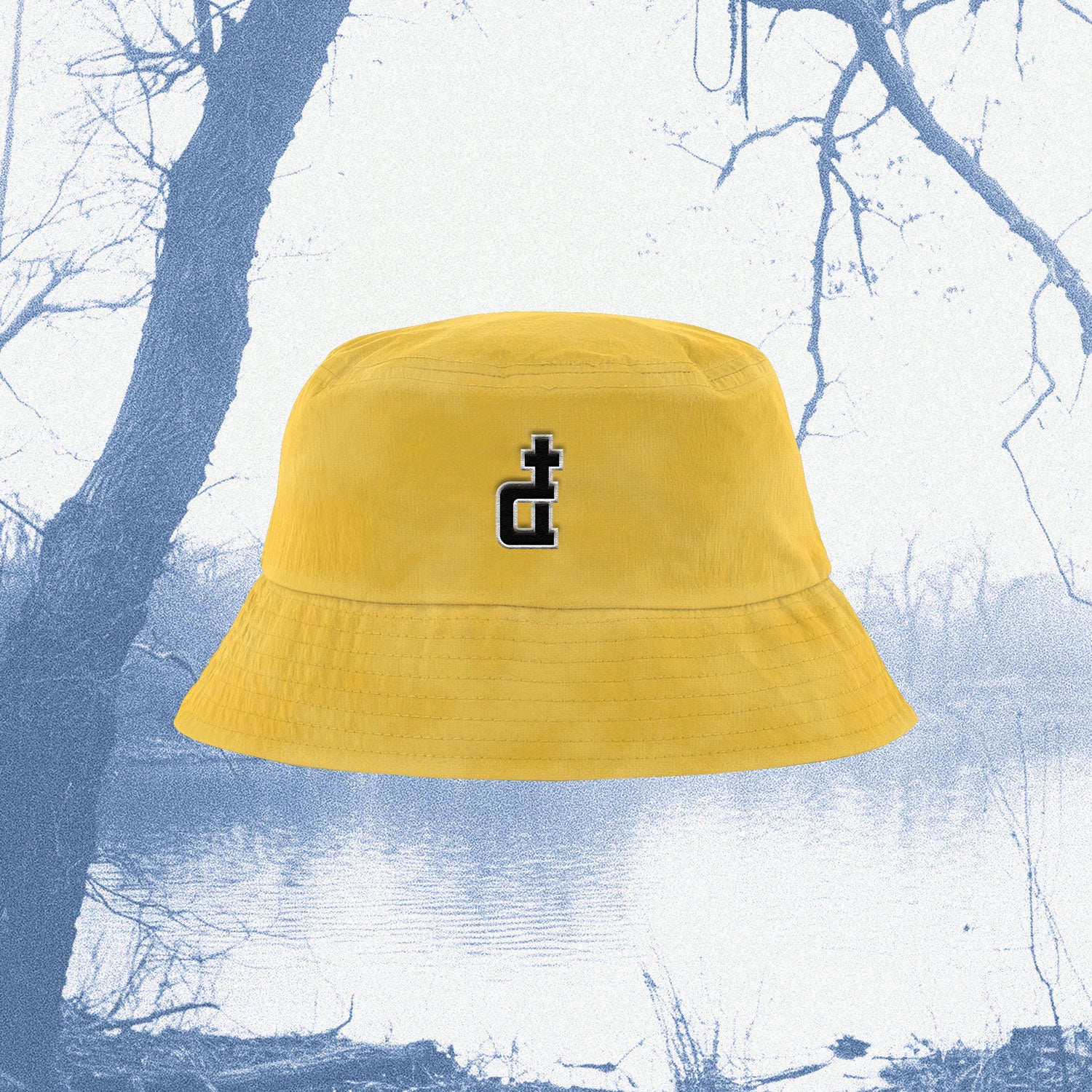 OG LOGO YELLOW ACID WASHED BUCKET HAT
