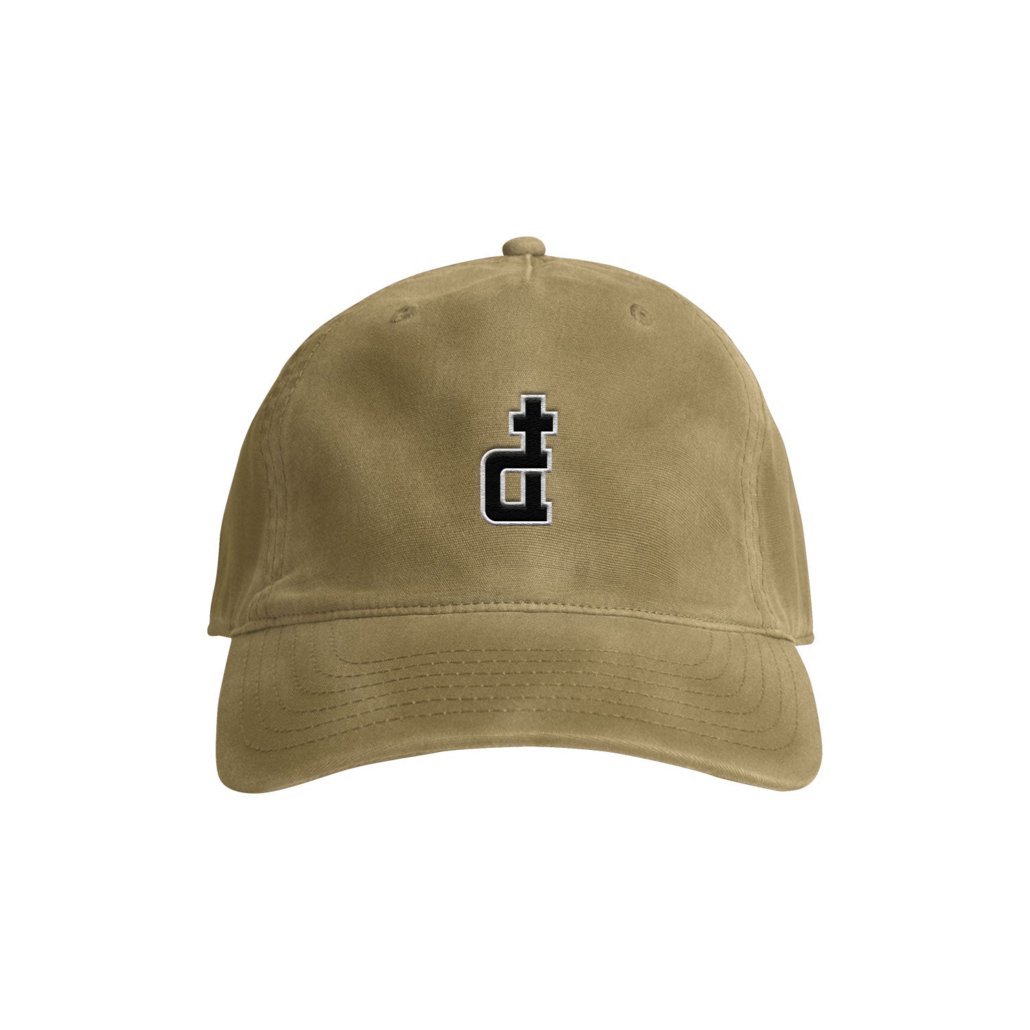 OG LOGO ACID WASHED DAD CAP KHAKI