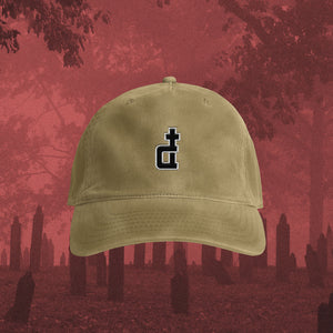 OG LOGO ACID WASHED DAD CAP KHAKI