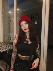 OG LOGO BEANIE MAROON