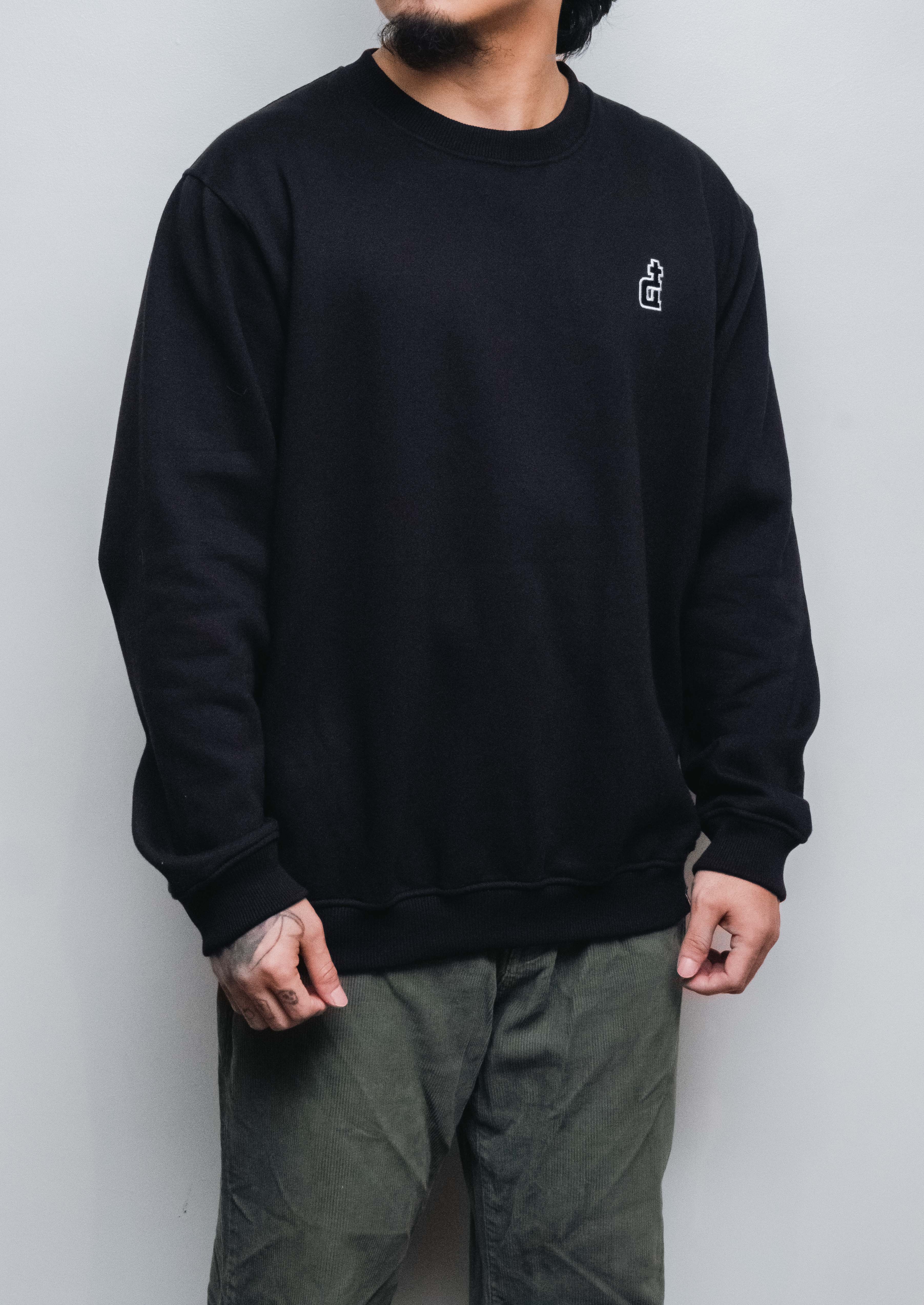 OG LOGO BLACK CREWNECK