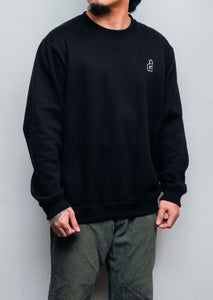 OG LOGO BLACK CREWNECK