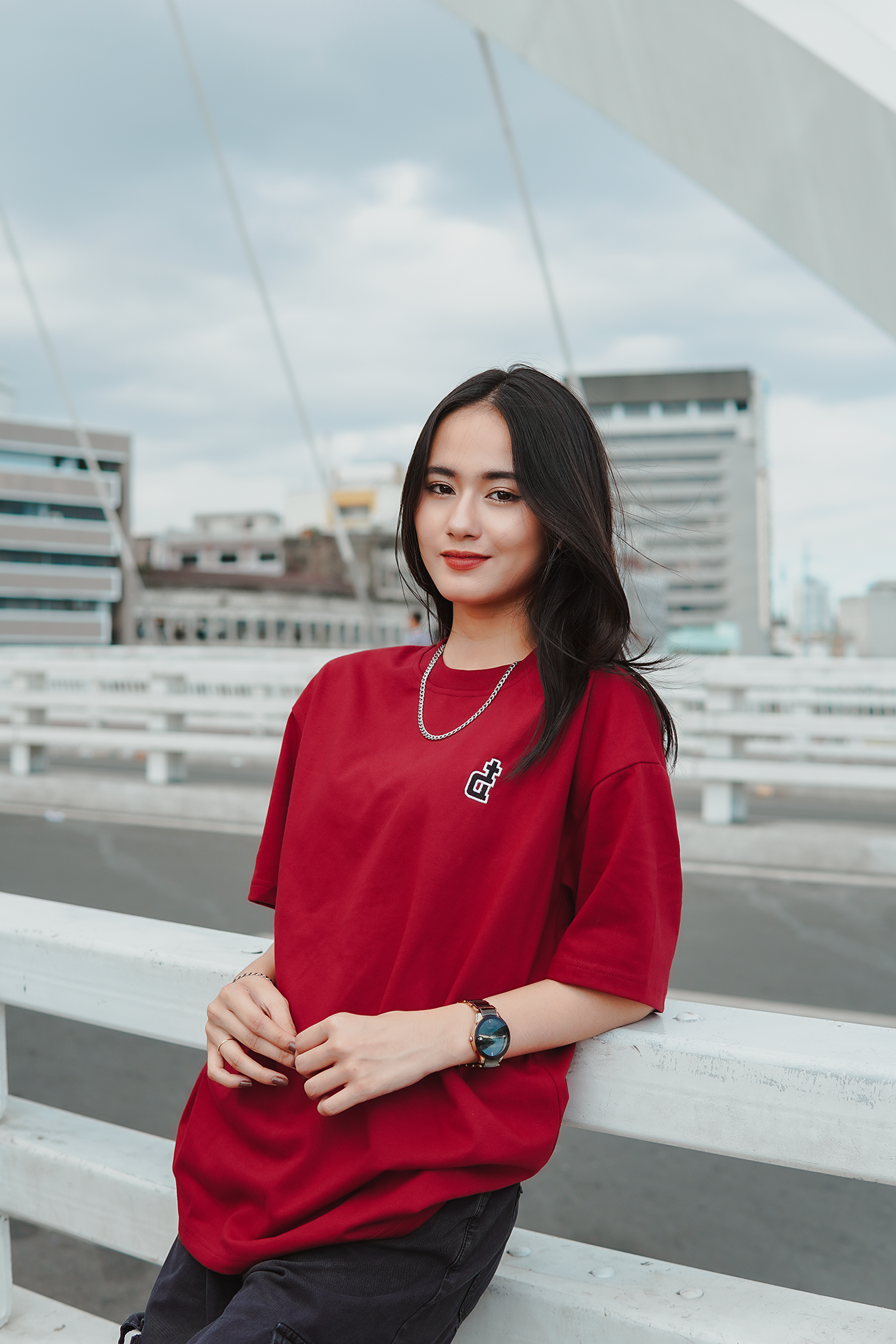 OG LOGO TEE CURRANT RED