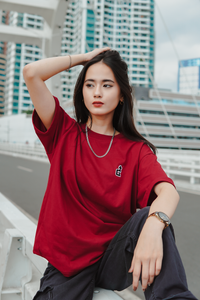 OG LOGO TEE CURRANT RED