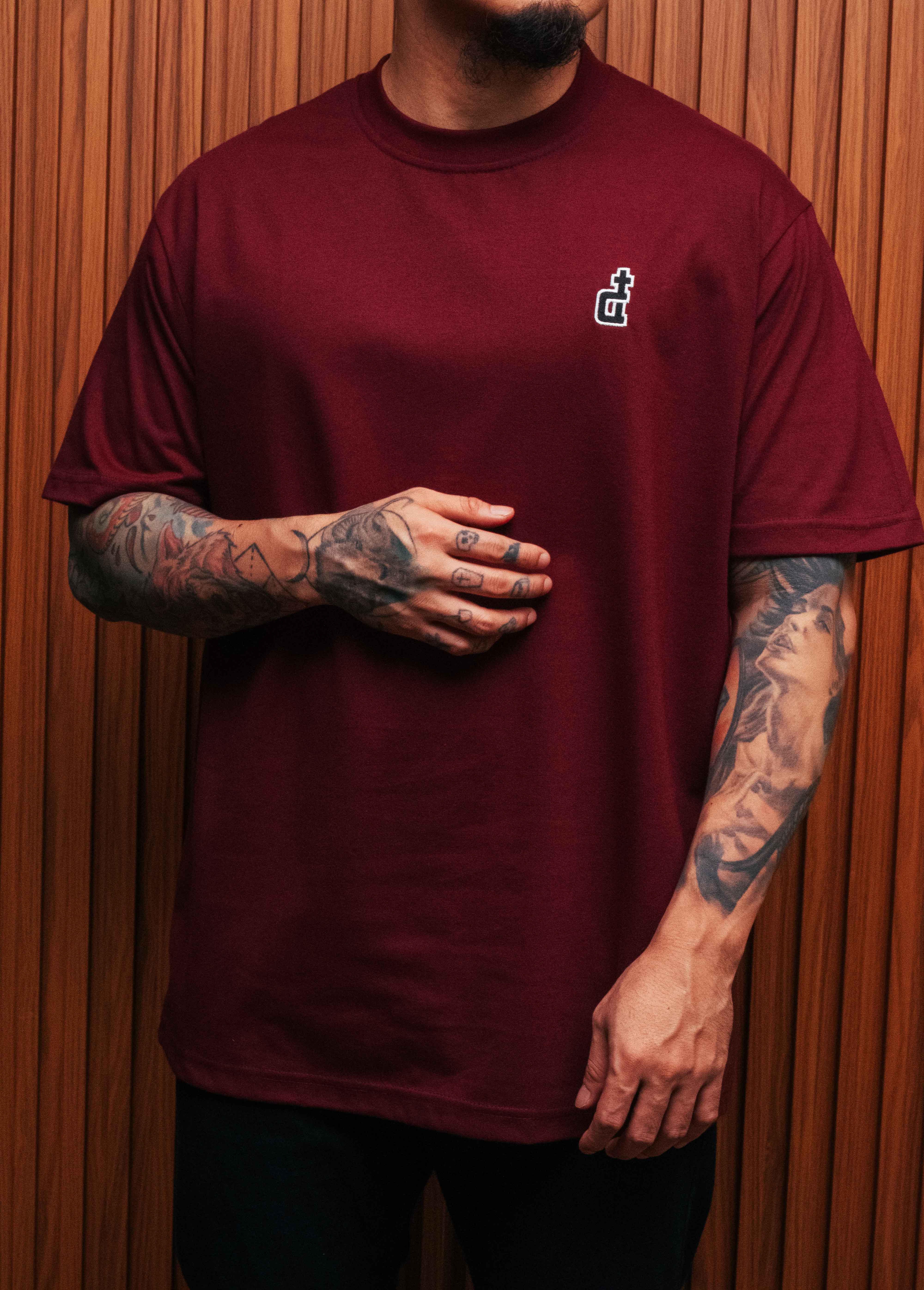 OG LOGO TEE MAHOGANY MAROON