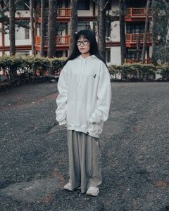 OG LOGO HOODIE WHITE