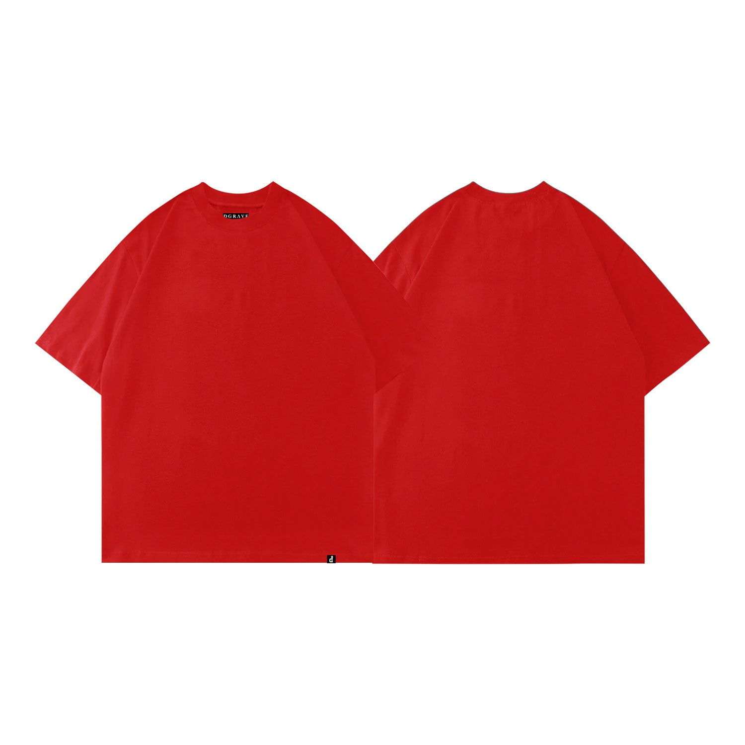 PLAIN BLOOD RED TEE