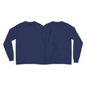 PLAIN SPACE BLUE LONGSLEEVES